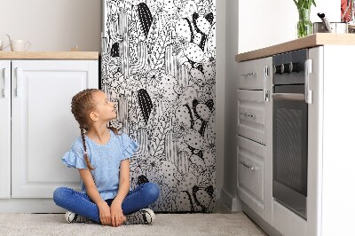 Magnet na ledničku dekorativní Kreslený kaktus