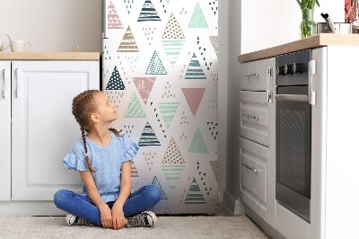 Magnet na ledničku dekorativní Nakreslené trojúhelníky