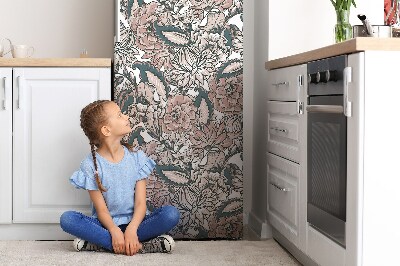 Magnet na ledničku dekorativní Růžové květy
