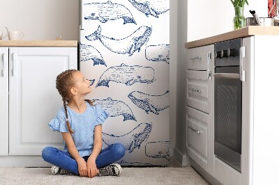 Magnet na ledničku dekorativní Modrá velryba