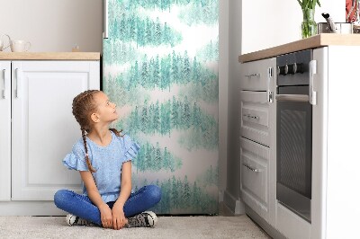 Magnet na ledničku dekorativní Malovaný les