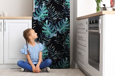 Magnetická podložka na lednici Tmavé listy