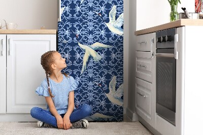 Magnet na ledničku dekorativní Čínské jeřáby