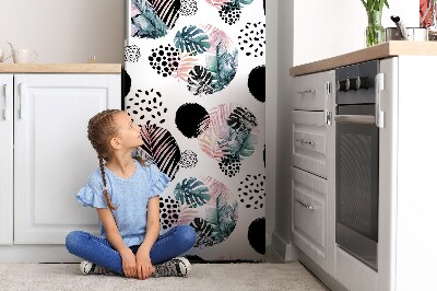 Magnetická podložka na lednici Abstraktní listy