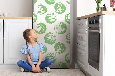 Magnet na ledničku dekorativní Rostliny v bodech