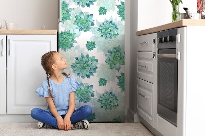 Magnet na ledničku dekorativní Barevné sukulenty