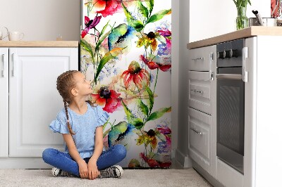 Magnet na ledničku dekorativní Barevné květiny