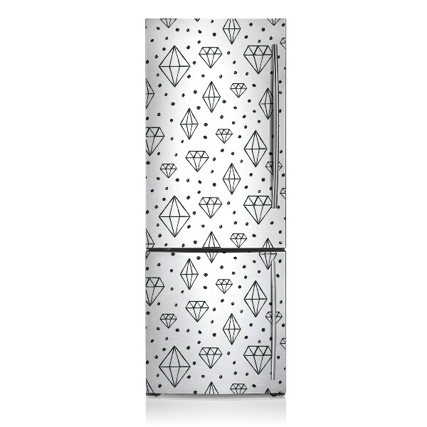 Magnet na ledničku dekorativní Nakreslené diamanty