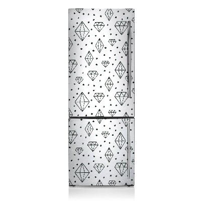 Magnet na ledničku dekorativní Nakreslené diamanty