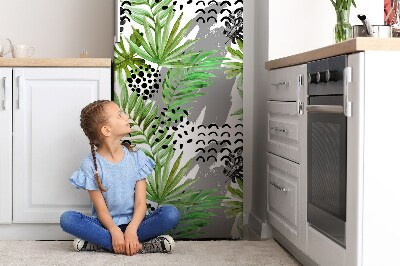 Magnet na ledničku dekorativní Tropické listy