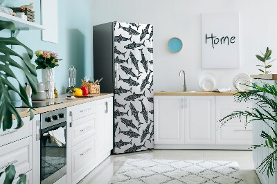 Magnet na ledničku dekorativní Typografické žraloky