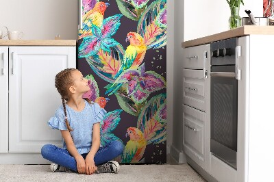 Magnetická podložka na lednici Barevný papoušek