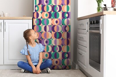 Magnetická podložka na lednici Čtverce a kola
