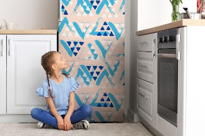 Magnetická podložka na lednici Vzorec trojúhelníků