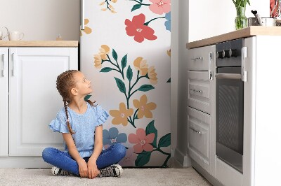 Magnet na ledničku dekorativní Barevné květiny