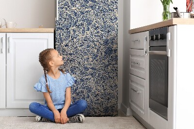 Magnet na ledničku dekorativní Modrý květ