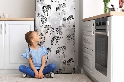 Magnetická podložka na lednici Tiger a zebras