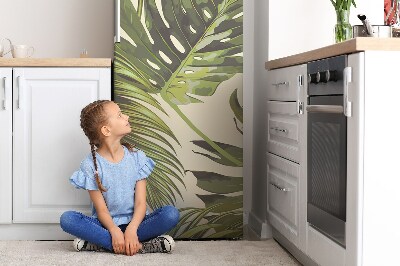 Magnet na ledničku dekorativní Tropické listy