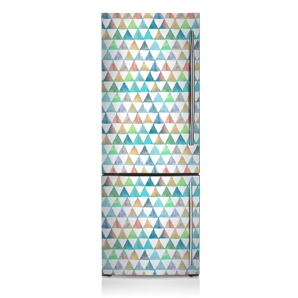 Magnet na ledničku dekorativní Geometrické trojúhelníky