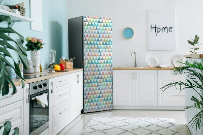 Magnet na ledničku dekorativní Geometrické trojúhelníky