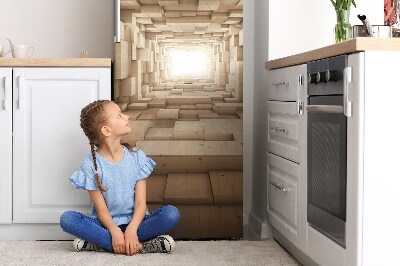 Magnetická podložka na lednici Abstrakce dřeva