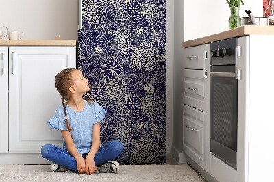 Magnet na ledničku dekorativní Modrý vzor