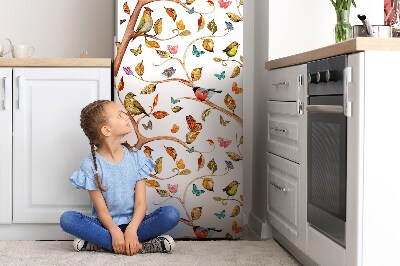 Magnet na ledničku dekorativní Ptáci na větvi