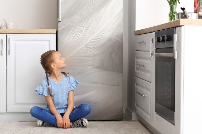 Magnet na ledničku dekorativní Krásné bílé peří