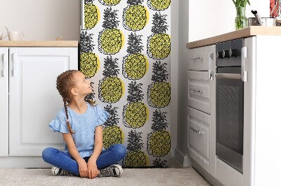 Magnet na ledničku Ananasový vzor