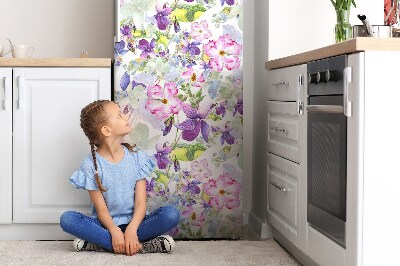 Magnet na ledničku Fialové květy