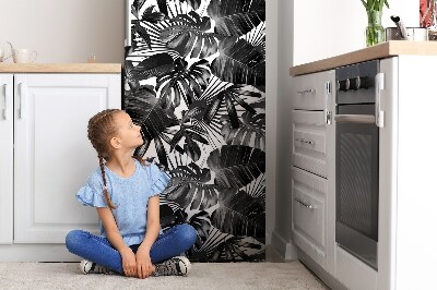 Magnet na ledničku dekorativní Tmavé listy