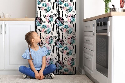 Magnetická podložka na lednici Abstrakce džungle