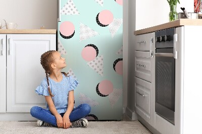 Magnetická podložka na lednici Kola a trojúhelníky