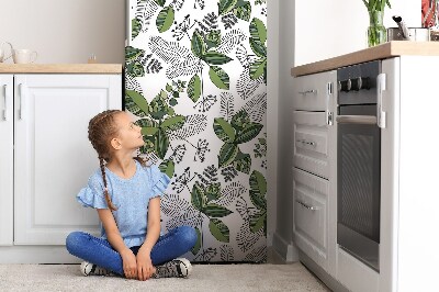 Magnet na ledničku Botanický vzorec