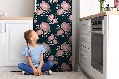 Magnet na ledničku Růžové květy