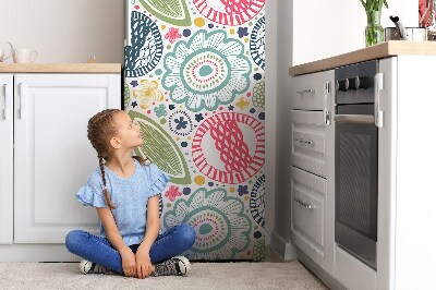 Magnet na ledničku Barevné květiny