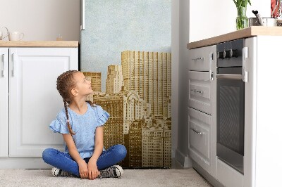 Magnet na ledničku dekorativní Manhattan mrakodrapy