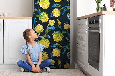 Magnetická podložka na lednici Artičokové květiny