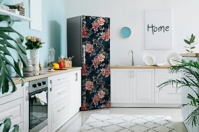 Magnet na ledničku dekorativní Červené pivoňky