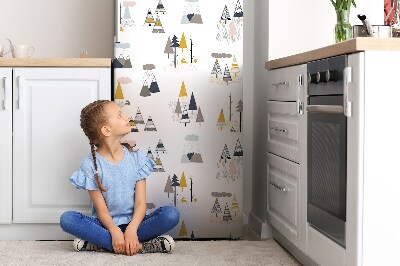 Magnet na ledničku Natažené stromy