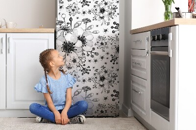 Magnet na ledničku dekorativní Černobílý vzor
