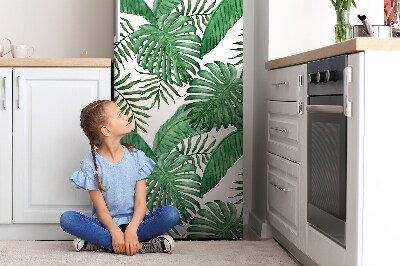 Magnet na ledničku dekorativní Exotické zelené listy