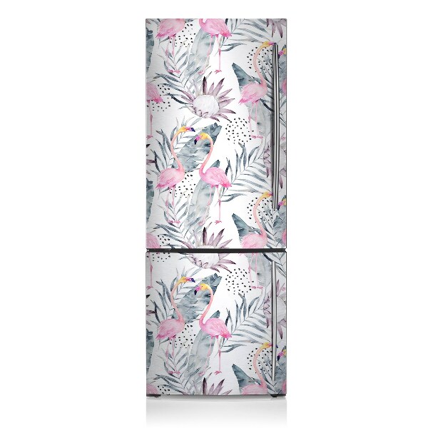 Magnet na ledničku dekorativní Flamingos