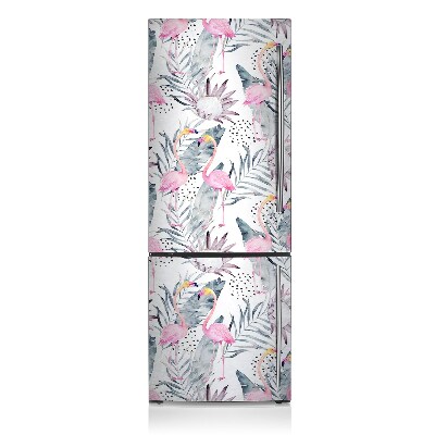Magnet na ledničku dekorativní Flamingos