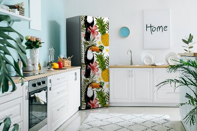 Magnetická podložka na lednici Toucan a ananas