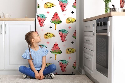 Magnet na ledničku Meloun na hůlce