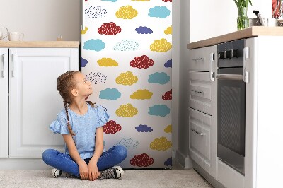 Magnet na ledničku dekorativní Barevné mraky
