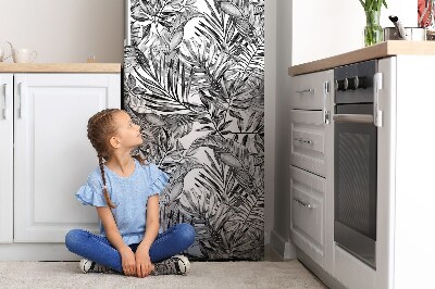 Magnet na ledničku Načrtněte exotické listy