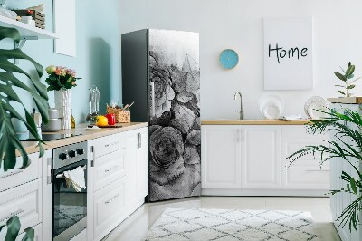 Magnet na ledničku Černé a bílé růže