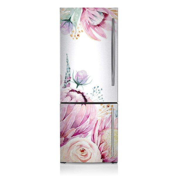 Magnet na ledničku dekorativní Květinový rám